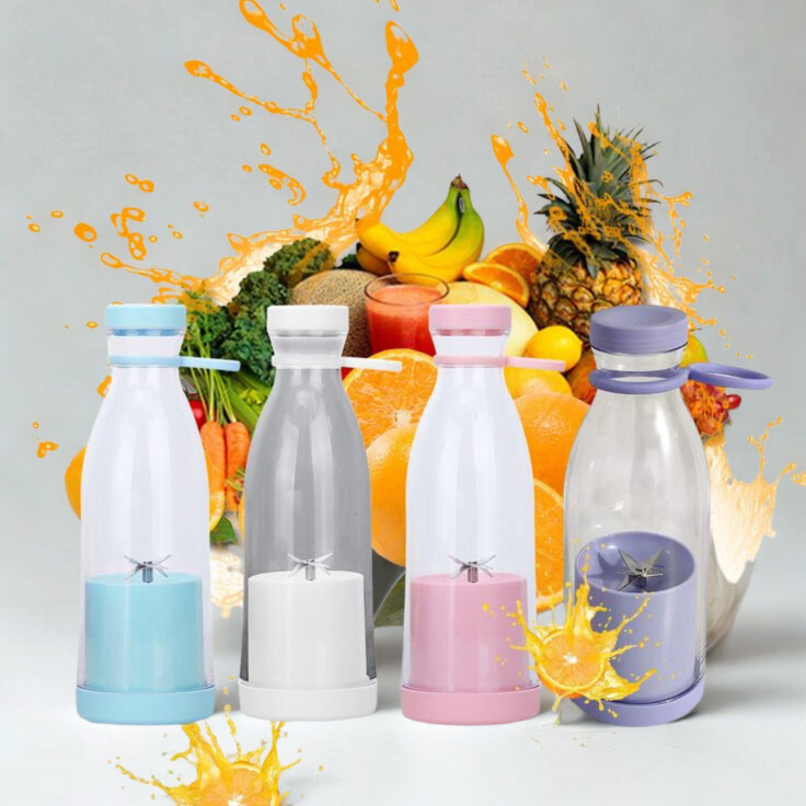 Aesthetic Portable Blender | 2-in-1 Juicer Bottle | Mini Electric Juicer