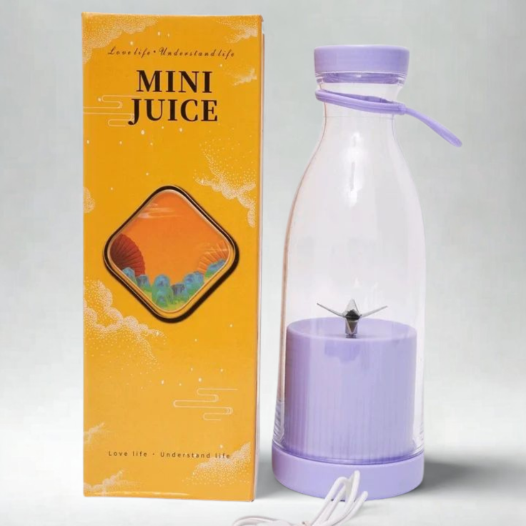 Aesthetic Portable Blender | 2-in-1 Juicer Bottle | Mini Electric Juicer