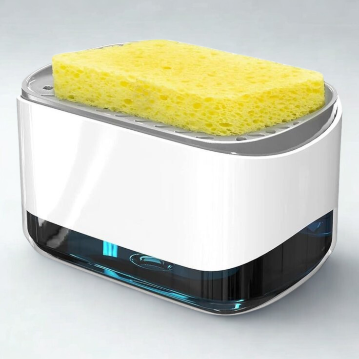 Soap Pump and Sponge Caddy