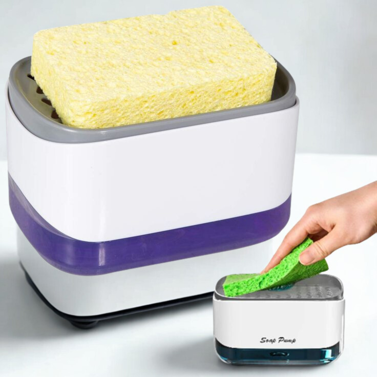 Soap Pump and Sponge Caddy