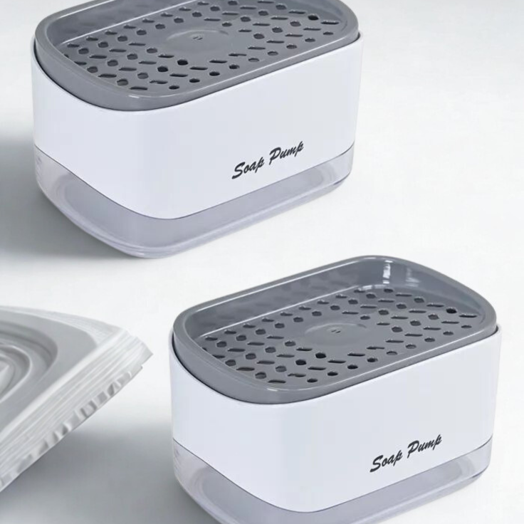 Soap Pump and Sponge Caddy